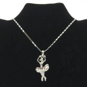 Elegant Ballet Dance Girl Pendant Necklace Wholesale (FN16040809)