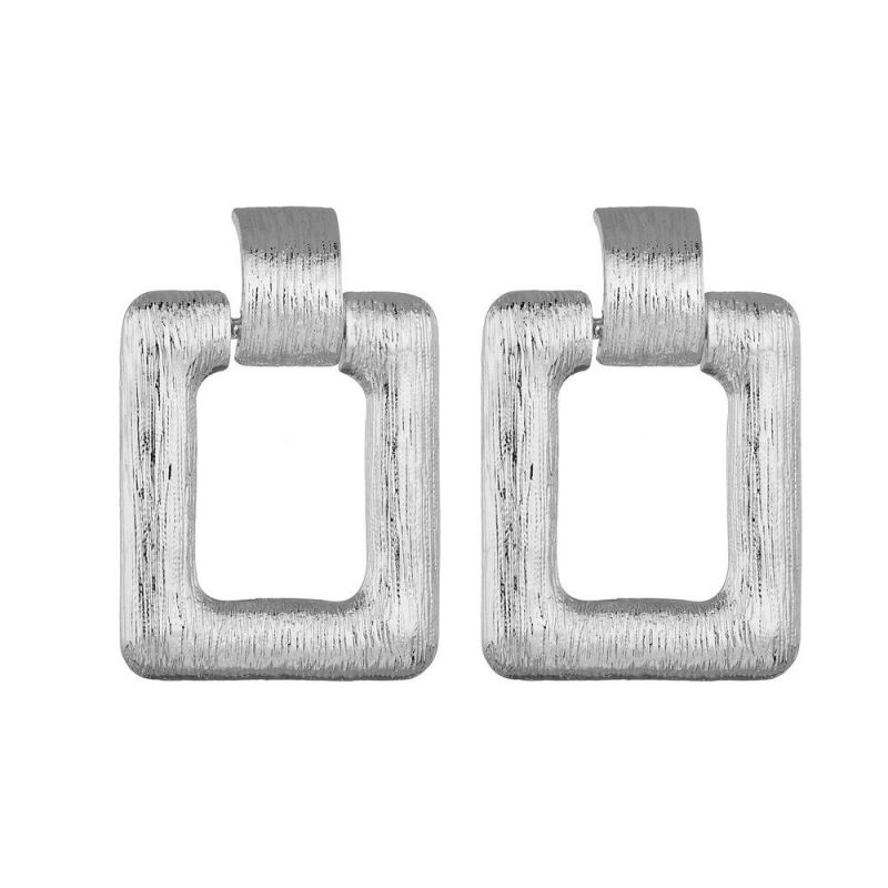 New Fashion Simple Popular Style Alloy Metal Earrings Female Retro Earrings