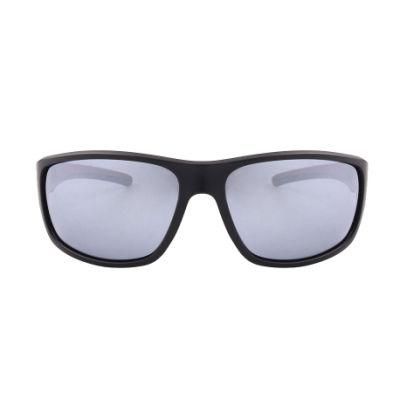 2017 Hot Selling Double Injection Sports Sunglasses with Red Rubber