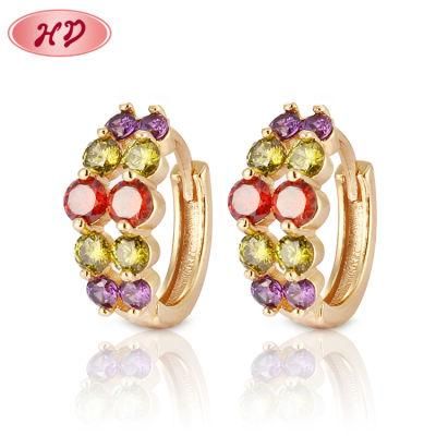 Latest Fashion Design 18K Gold Plated Jewelry Hoop Huggie Earring for Women