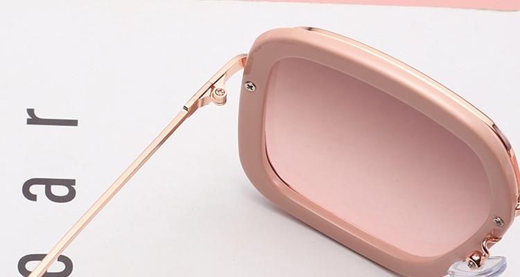 2021 Fashionable Customized Logo Metal Oversized Frame UV400 Men Women Sunglasses