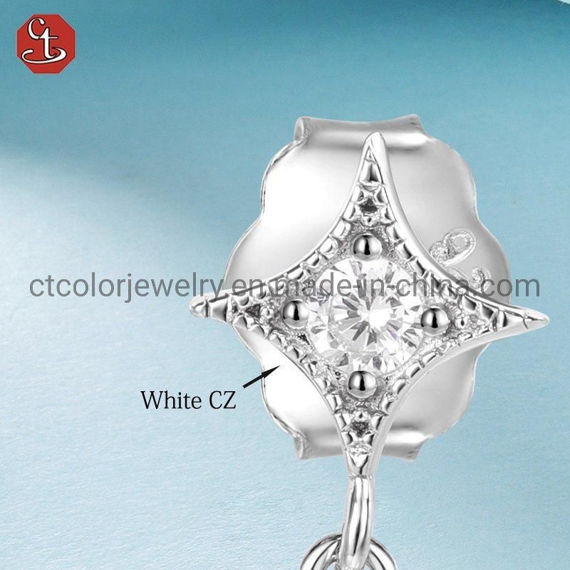 Heavy Metal Design Earrings Hip Hop Big Silver or Brass Earring for Ladies Jewerly