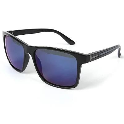 Bright Black Sunglasses Custom Driver&prime; S Sunglasses Gradient Blue Lenses Sun Glasses Men&prime; S Square Shades