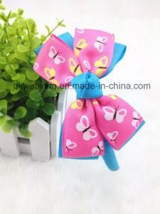 Ice Cream Flower Printed Baby Headband Hair Bow