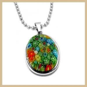 Murano Glass Millefiori Pendant (TPMU206)