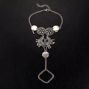 Vintage Antique Silver Retro Coin Anklets for Women