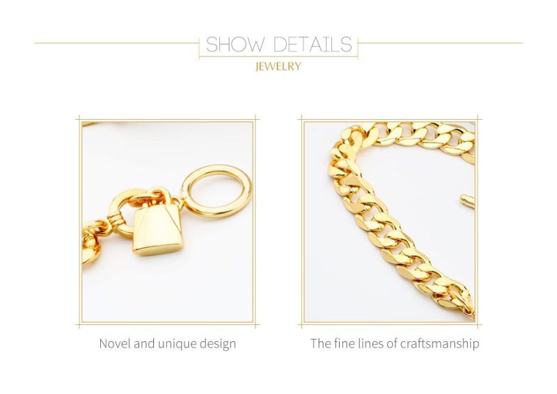 Gold Plated Tennis Cuban Link Chain Bracelet