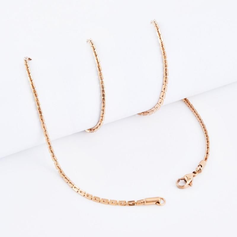 Promotional Gifts Fashion Accessories Jewelry Stainless Steel Boston Chain Ladies Necklace