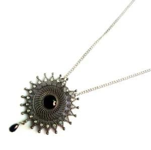 Casting Round Pendant Necklace (SS15381NA)