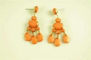 Fashion Acrylic Stone with Alloy Earring