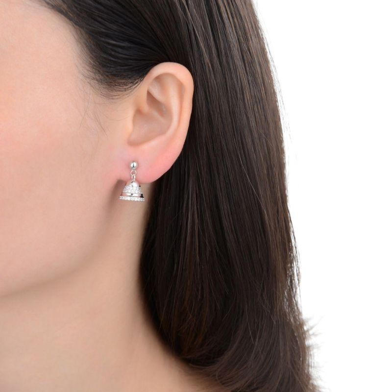 2022 Top Sale Solid 925 Sterling Silver Bell Drop Earring