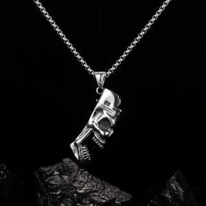 Stainless Steel Skull Lighter Pendant Necklace