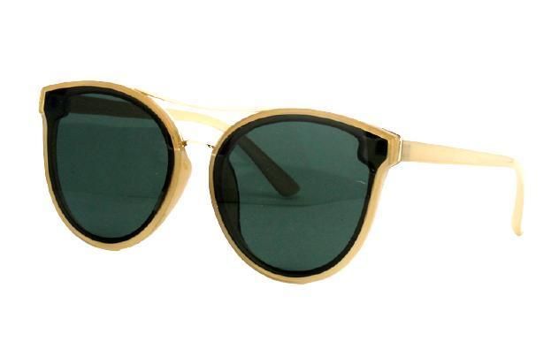 Vintage Transparent Smoky Gray Round Frame Fashion Sunglasses