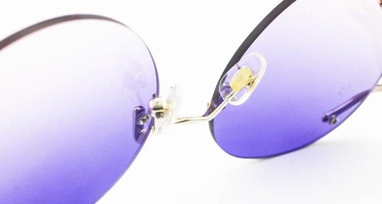 Round Ready Custom Logo Cool Frameless Women Sunglasses