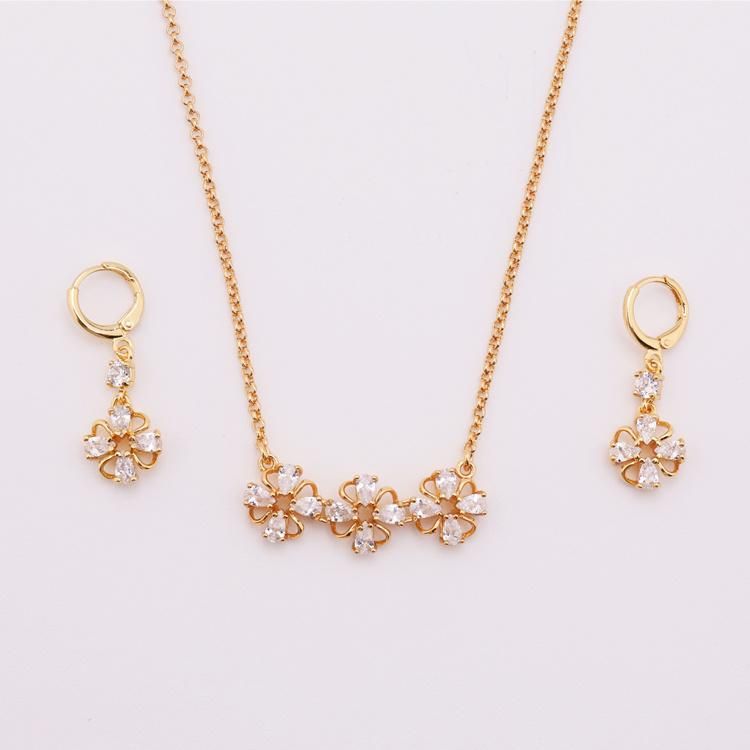 18 K Gold Plated Fashion Imitation Jewelry Set for Lady