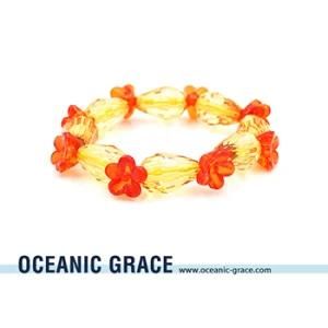 Transparent Plastic Beads Bracelet Flower Bracelet