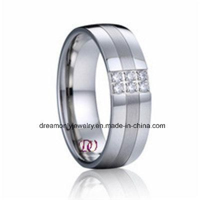 Manual Stone Setting Custom Design Stainless Steel Ring