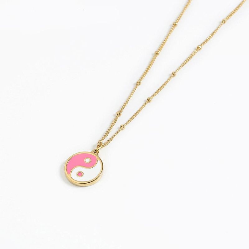 Manufacturer Custom High Quality Gold Filled Fashion Jewelry Gold Plated Stainless Steel jewellery Fashion Coin Chain Necklace