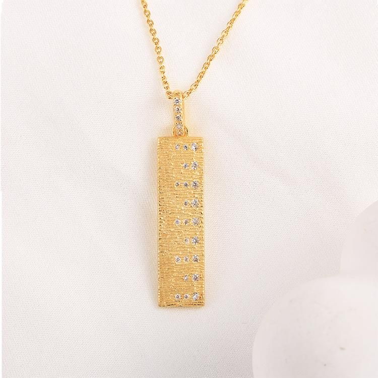 Fashion Accessories 925 Silver Gold Plated Cubic Zirconia Factory Wholesale Fashion Jewelry Fine Jewellery Trendy 2022 Women Fine Necklace