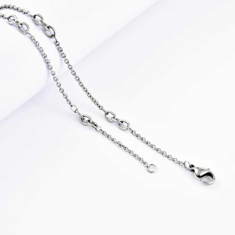 Stainless Steel Cross Pendant Silver Color Necklace Religious Jewelry (Jewelry Manufacturer)