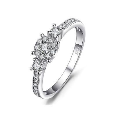 Manufacturer Direct Sale Jewelry 925 Sterling Silver Rings CZ Wedding Rings Women