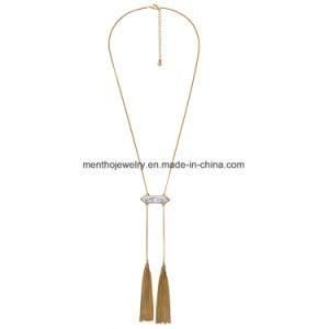 Fashion Symmetrical Long Tassel Pendant Chain Necklace