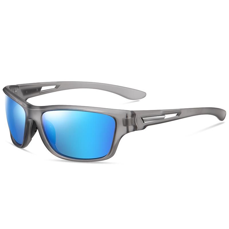 Fashion Sports Sunglasses PC Frame Polarized Lens with Colorful Mirror Sunglasses