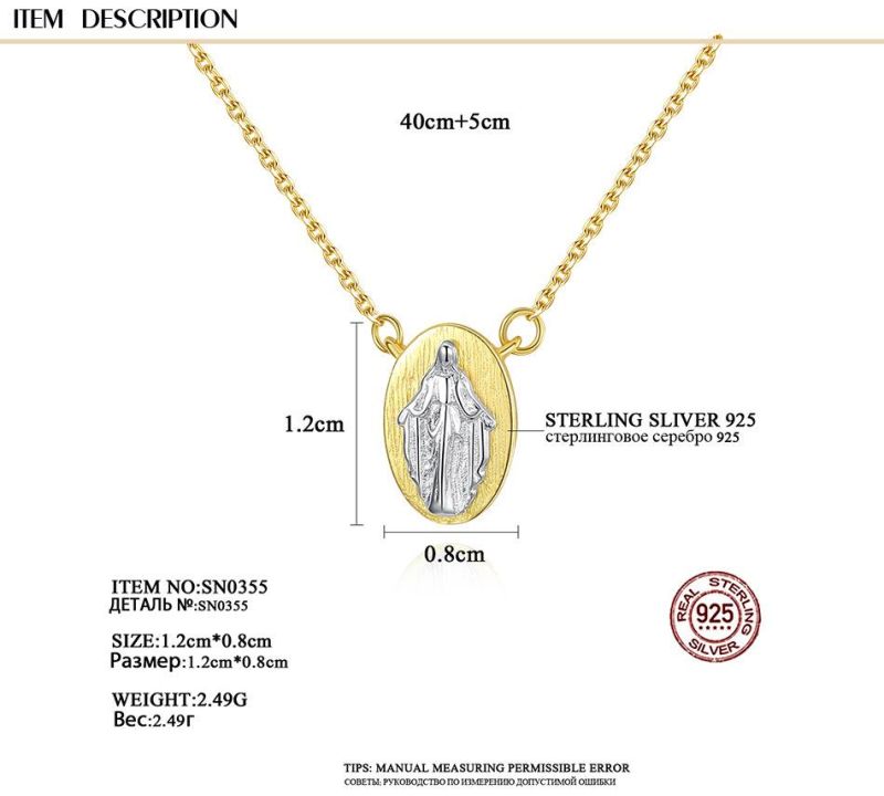 Fashion Gold Chain Men′ S Jesus Shape Christian Necklace