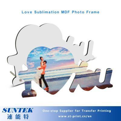 Sublimation Blank Double Heart MDF Photo Frames