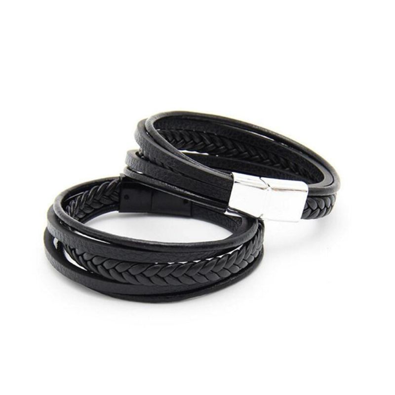 Hot Sale Classical Men Leather Bracelet