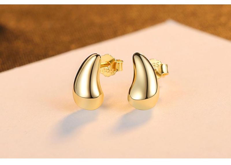 Men′ S Sliver Earrings Horns Shape Ear Studs