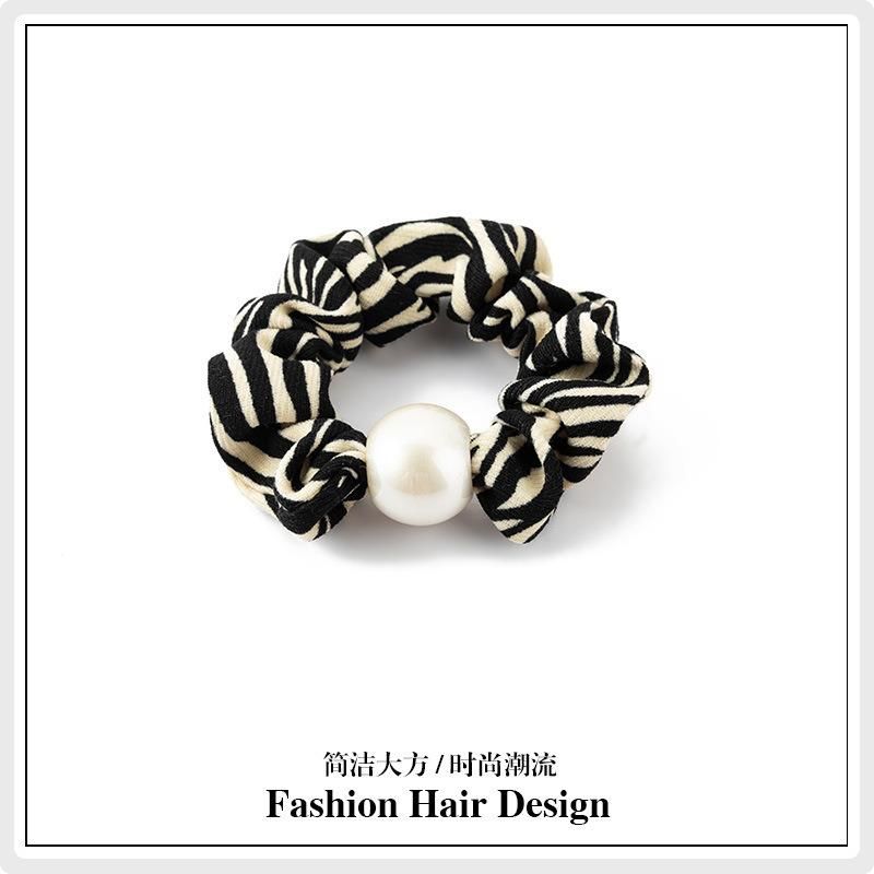 Fashion Jewelry Vintage Pearl Large Intestine Temperament Hair Ring