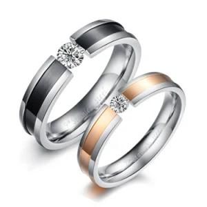 Luxury Fashion 316L Stainless Steel Wedding Jewelry Ring for Engagement