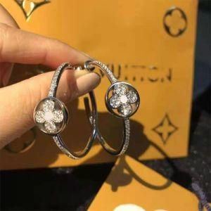 Newest 925 Sterling Silver Diamond Stud Inspired Ladies Earrings
