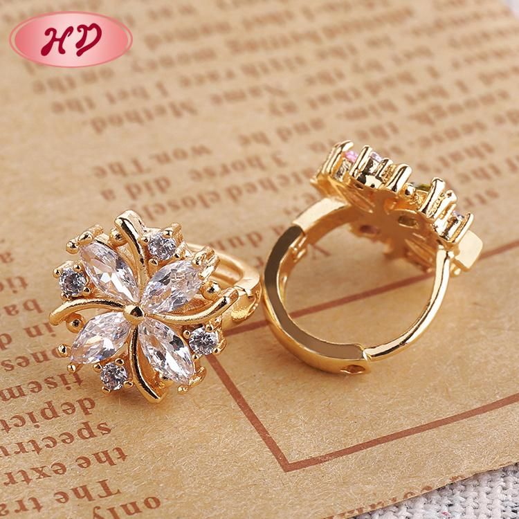 2020 New Fashion Cheap 18K Gold Plated Colorful Earrings Jewelry