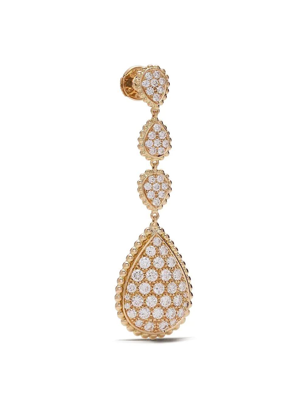 Fashion Metal Zirconia Drop Earrings Jewelry