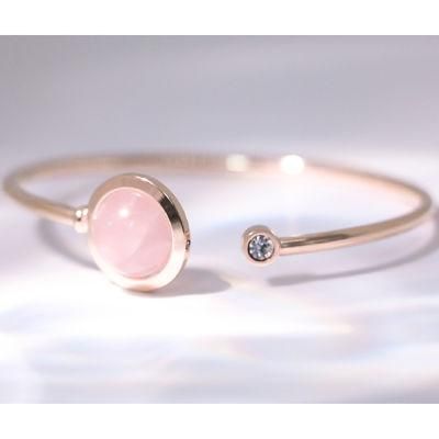 Pink Crystal Female Japanese High Sense Gold Bangle Jewelry