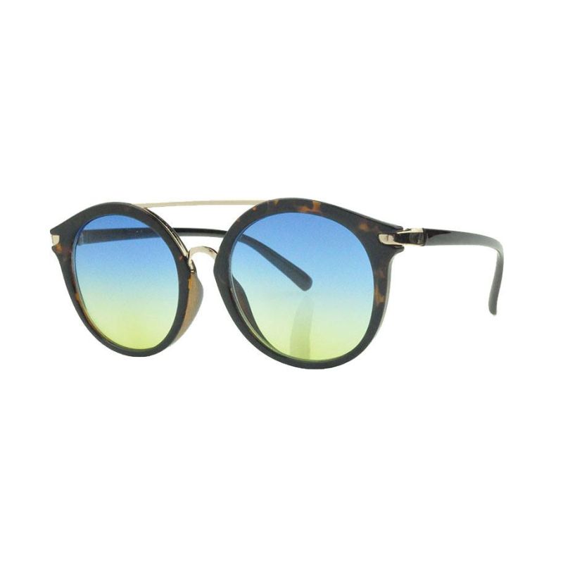 Double Bridge PC Frame with Green Revo Demi Sunglass