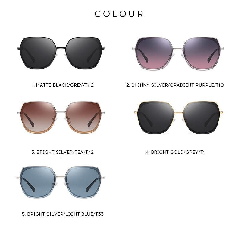 Fashion New Designer Sunglasses for Woman Fashion Square Metal Colorful Sunglasses Italy Design Low MOQ Stock