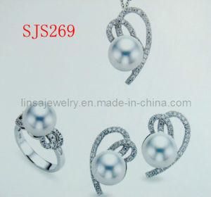 Fashion Stainless Steel Jewelry Set with Pearl (SJS269)