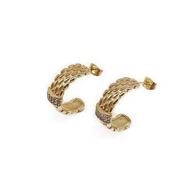 Manufacturer Custom Earring Stud High Quality Waterproof Earring jewellery Tarnish Free Jewelry 18K Gold Plated