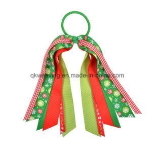 Handmade Fashion Colorful Ribbon Bow Christmas Hair Accessories