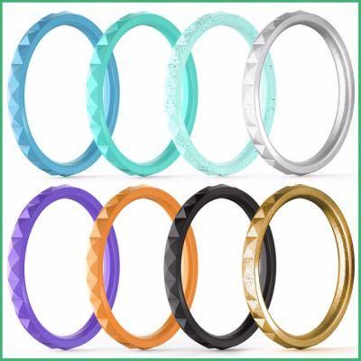 Factory Provide High Quality Silicone Fashion Ring for Souvenir Gifts
