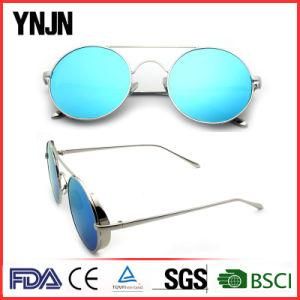 Ce FDA Metal Round Reflective Sunglasses with Your Logo