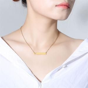 Hollow out Heart Long Bar Pendant Necklace for Women