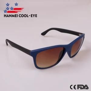 Classical Design PC Plastic Fashion Eyewear with Shiny Revo