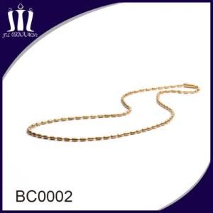 High Quality 1.5mm Stainless Steel Beaded Chain in Color for Sale