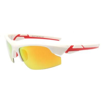 Custom 2022 Fashion Double Injection Frame Men Tac Polarized Outdoor Cycling Sport Sunglasses