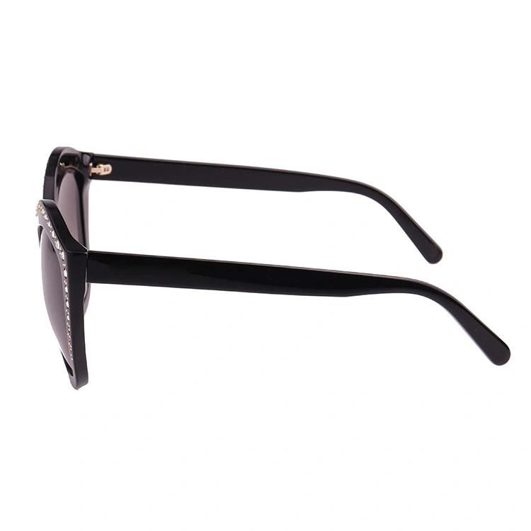 2019 Newly Acetate Sunglasses with Diamond Decoration