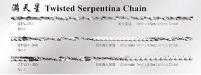 Stainless Steel Twisted Serpentina Chain (GTN)
